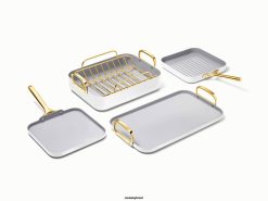 Caraway utensílios de cozinha branco conjunto de talheres 026H56