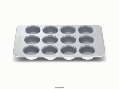 Caraway utensílios de cozinha branco forma de muffin 026H166
