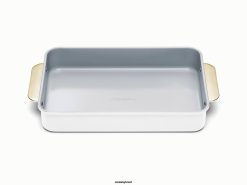 Caraway utensílios de cozinha branco panela retangular 026H175