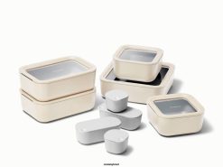 Caraway utensílios de cozinha creme conjunto de armazenamento de alimentos 026H205