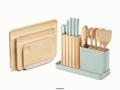 Caraway utensílios de cozinha névoa conjunto de preparação e pranchas 026H232