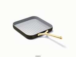 Caraway utensílios de cozinha preto grelha quadrada 026H79