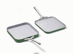 Caraway utensílios de cozinha sábio dupla de panela quadrada 026H60